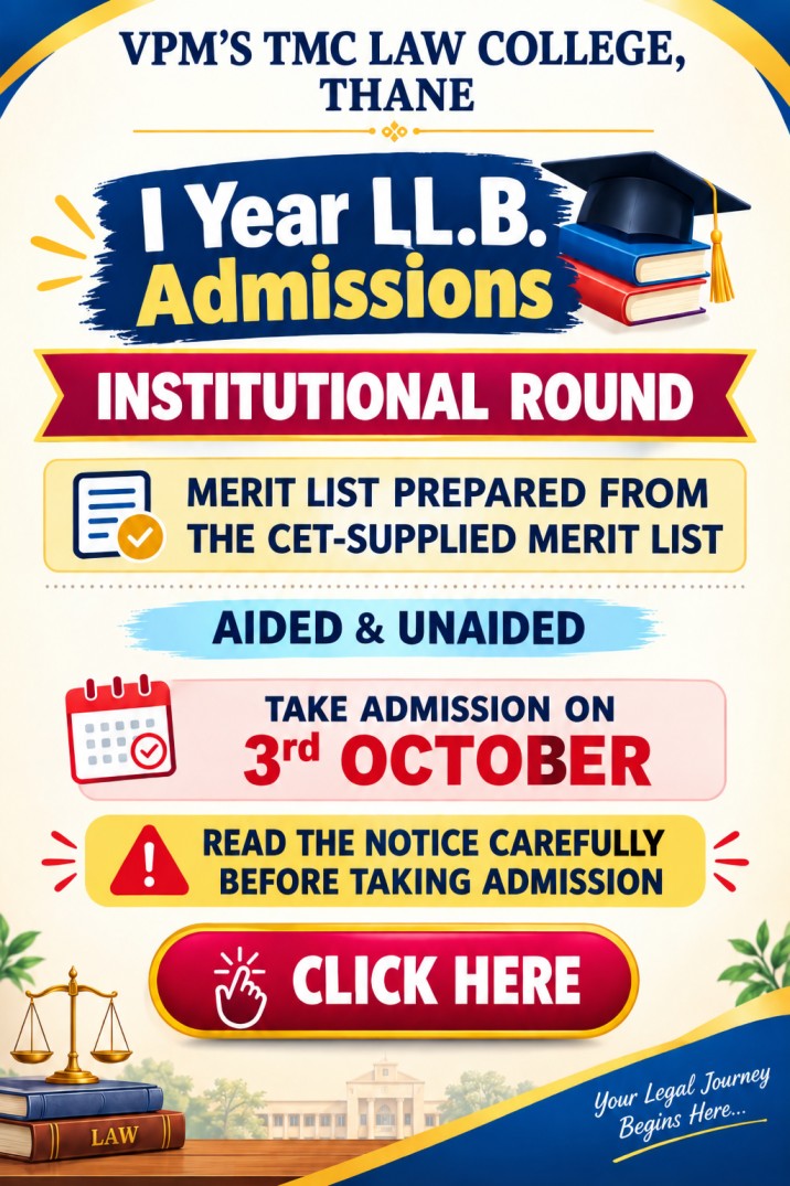 First Year LL. B. Admission - Round IV